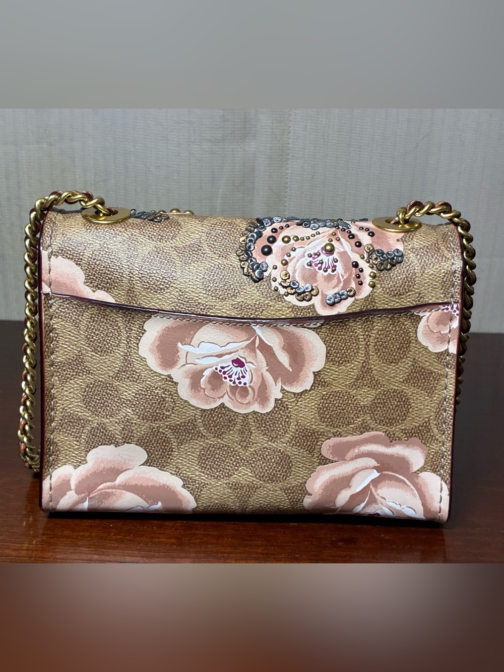 Coach Parker 18 Signature Floral Appliqué Crossbody - Picture 2 of 7